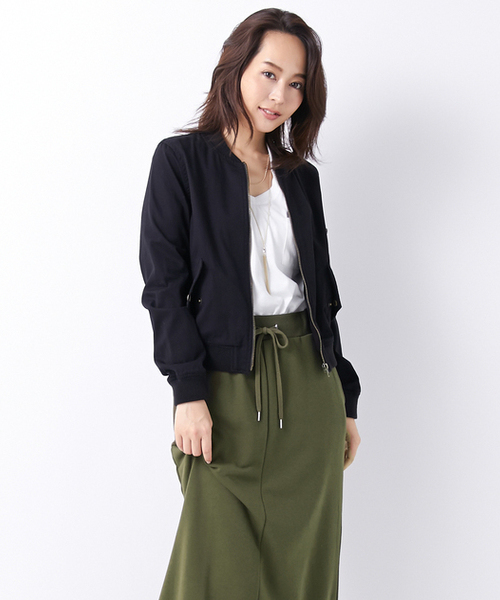 INGNI（イング）の「【６／２４ヒルナンデスご紹介商品】ＭＡ-1/ブルゾン-2016ＳＳ-（MA-1・レディース・ブラック/カーキ/アイボリー/その他/ベージュ/その他1/その他2/その他3・MEDIUM）」の3枚目の写真