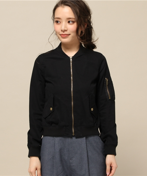 INGNI（イング）の「【６／２４ヒルナンデスご紹介商品】ＭＡ-1/ブルゾン-2016ＳＳ-（MA-1・レディース・ブラック/カーキ/アイボリー/その他/ベージュ/その他1/その他2/その他3・MEDIUM）」の9枚目の写真