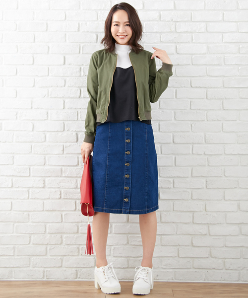 INGNI（イング）の「【６／２４ヒルナンデスご紹介商品】ＭＡ-1/ブルゾン-2016ＳＳ-（MA-1・レディース・ブラック/カーキ/アイボリー/その他/ベージュ/その他1/その他2/その他3・MEDIUM）」の21枚目の写真