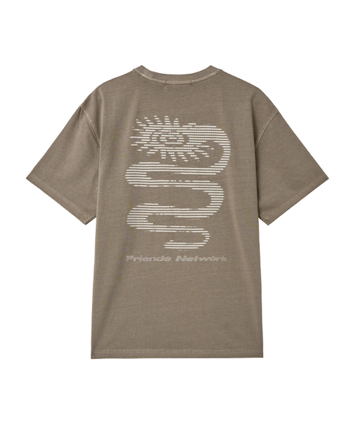 INTEMPOMOOD(インテンポムード)の「ネットワークストリートTシャツ : 2カラー(Tシャツ/カットソー・メンズ・ネイビー/ベージュ・MEDIUM/LARGE)」の1枚目の写真
