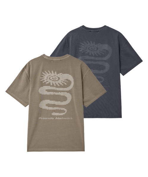 INTEMPOMOOD(インテンポムード)の「ネットワークストリートTシャツ : 2カラー(Tシャツ/カットソー・メンズ・ネイビー/ベージュ・MEDIUM/LARGE)」の6枚目の写真