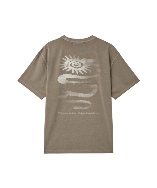 INTEMPOMOOD(インテンポムード)の「ネットワークストリートTシャツ : 2カラー(Tシャツ/カットソー・メンズ・ネイビー/ベージュ・MEDIUM/LARGE)」の8枚目の写真