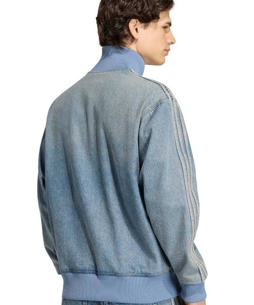 adidas(アディダス)の「adidas FIREBIRD ADICOLOR DENIM TRACK TOP / アディダス ファイヤーバード アディカラー デニム トラックトップ(デニムジャケット・メンズ・ライトインディゴブルー・M/L/XL/XXL/S/3XL)」の10枚目の写真