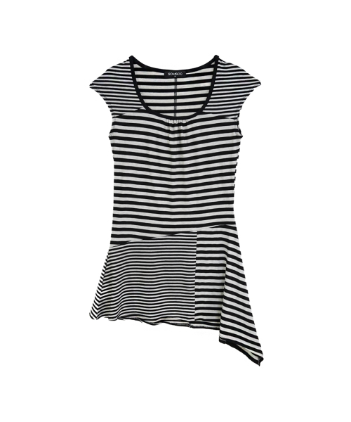 SOMSOC(ソムソック)の「COOKIE CONTRAST SHIRRING DRESS_BLACK(ワンピース・レディース・その他・FREE)」の3枚目の写真