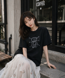 ステレオタイプモノTシャツブラック