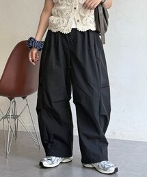 コットンギャバタックカーブパンツ - cotton gabardine tuck curved