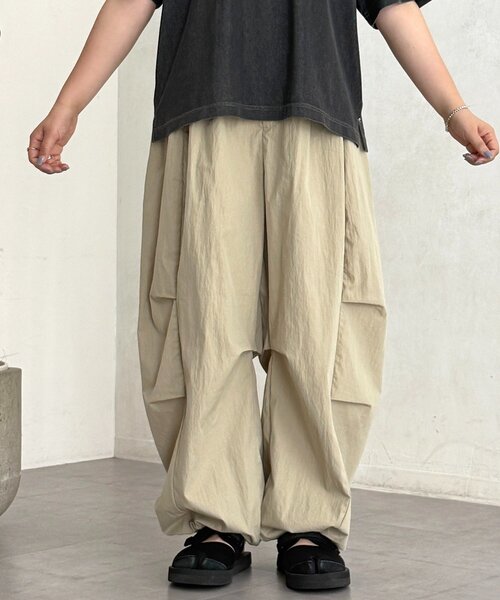 CPCM(シーピーシーエム)の「冷感ニータックナイロンパンツ(その他パンツ・レディース・ホワイト/ベージュ/カーキ/ブラック・FREE)」の6枚目の写真