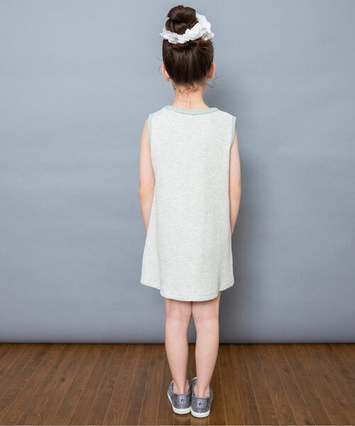 BREEZE(ブリーズ)の「ワッフルワンピース(ワンピース・キッズ・ピンク/サックスブルー/アイボリー・130/120/80/110/100/90)」の6枚目の写真