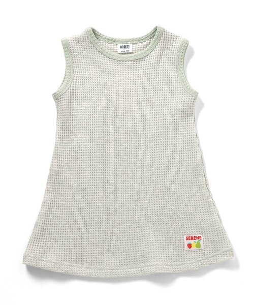 BREEZE(ブリーズ)の「ワッフルワンピース(ワンピース・キッズ・ピンク/サックスブルー/アイボリー・130/120/80/110/100/90)」の9枚目の写真