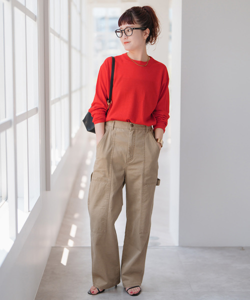 Spick & Span(スピックアンドスパン)の「《新色有り / 追加》18G クルーネックプルオーバー(ニット/セーター・レディース・ネイビー/レッド/ブラウン系その他・FREE)」の7枚目の写真
