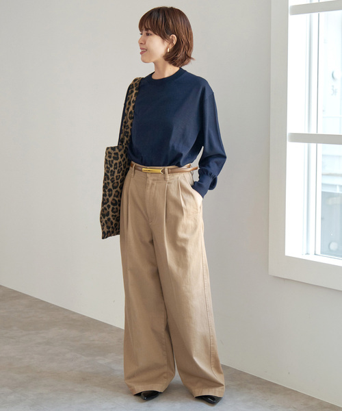 Spick & Span(スピックアンドスパン)の「《新色有り / 追加》18G クルーネックプルオーバー(ニット/セーター・レディース・ネイビー/レッド/ブラウン系その他・FREE)」の21枚目の写真