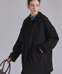 「KELEN / ケレン」ビックカラーAライン 中綿入りウールコート