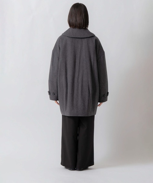 Kelen(ケレン)の「「KELEN / ケレン」ビックカラーAライン 中綿入りウールコート(その他アウター・レディース・ダークブラウン/チャコールグレー・S/M)」の19枚目の写真