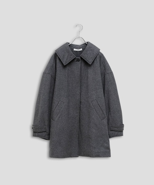 Kelen(ケレン)の「「KELEN / ケレン」ビックカラーAライン 中綿入りウールコート(その他アウター・レディース・ダークブラウン/チャコールグレー・S/M)」の21枚目の写真