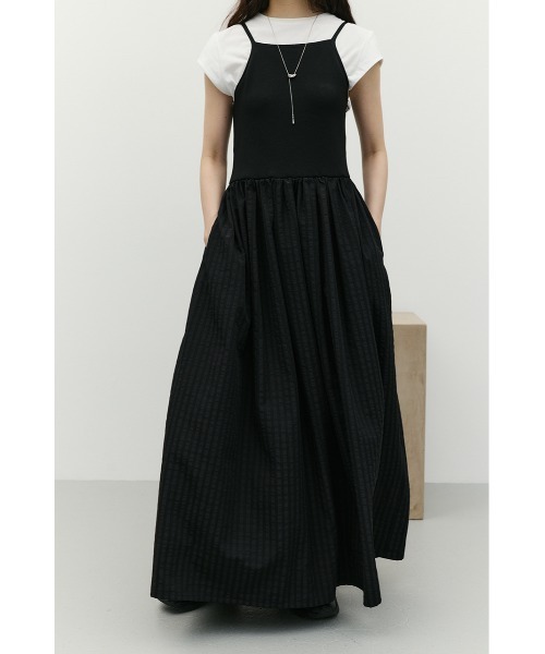 STYLEMIXER(スタイルミキサー)の「ドッキングチェックワンピース(ワンピース・レディース・アイボリー/ブラック・MEDIUM/SMALL)」の19枚目の写真
