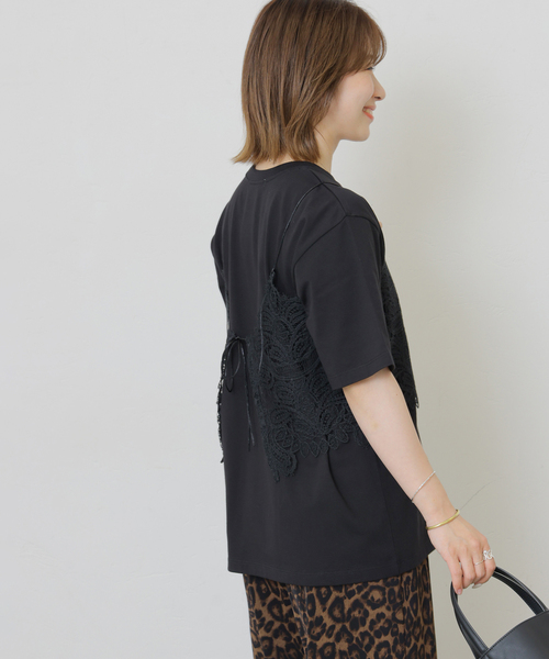JOURNAL STANDARD relume(ジャーナルスタンダード レリューム)の「《2枚セット》レーシービスチェセットTEE(Tシャツ/カットソー・レディース・ブラック/チャコールグレー/ホワイト・FREE)」の9枚目の写真