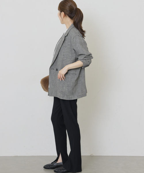 JOURNAL STANDARD relume(ジャーナルスタンダード レリューム)の「《2枚セット》レーシービスチェセットTEE(Tシャツ/カットソー・レディース・ブラック/チャコールグレー/ホワイト・FREE)」の19枚目の写真