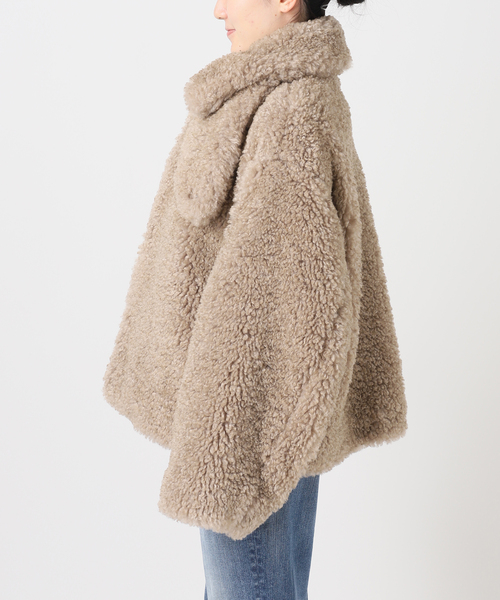 Spick & Span(スピックアンドスパン)の「《一部店舗+WEB限定》Glyph Curly Fur Blouson(その他アウター・レディース・ベージュ・FREE)」の5枚目の写真