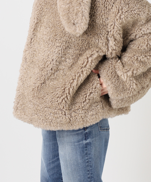 Spick & Span(スピックアンドスパン)の「《一部店舗+WEB限定》Glyph Curly Fur Blouson(その他アウター・レディース・ベージュ・FREE)」の9枚目の写真