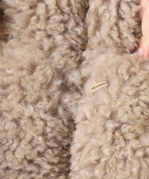 Spick & Span(スピックアンドスパン)の「《一部店舗+WEB限定》Glyph Curly Fur Blouson(その他アウター・レディース・ベージュ・FREE)」の10枚目の写真