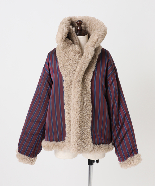 Spick & Span(スピックアンドスパン)の「《一部店舗+WEB限定》Glyph Curly Fur Blouson(その他アウター・レディース・ベージュ・FREE)」の13枚目の写真