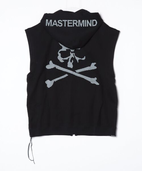 mastermind JAPAN（マスターマインド）の「BOXY BEADED   SLEEVELESS HOODIE（パーカー・メンズ・ブラック・XL）」の2枚目の写真