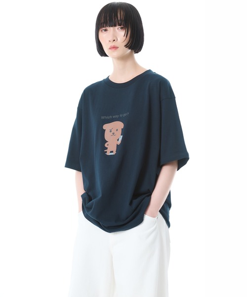 FRUIT OF THE LOOM(フルーツオブザルーム)の「Which way to go? Tシャツ(Tシャツ/カットソー・メンズ・ホワイト/ブラック/ネイビー・XL/L/M)」の3枚目の写真