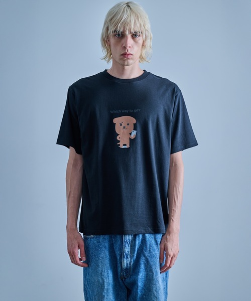 FRUIT OF THE LOOM(フルーツオブザルーム)の「Which way to go? Tシャツ(Tシャツ/カットソー・メンズ・ホワイト/ブラック/ネイビー・XL/L/M)」の12枚目の写真