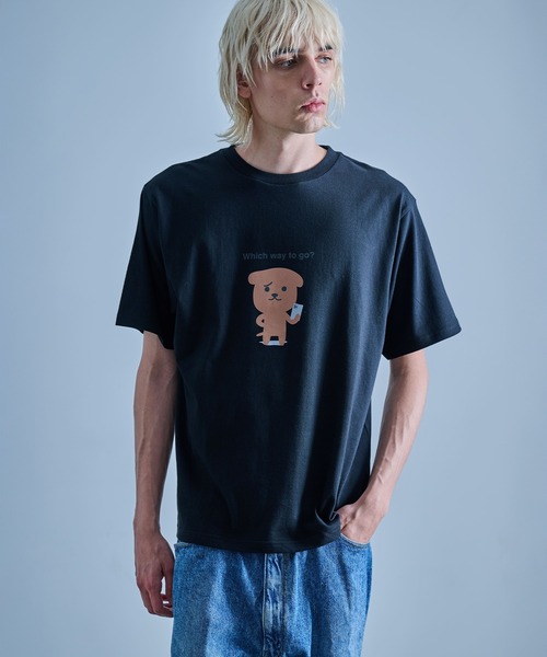 FRUIT OF THE LOOM(フルーツオブザルーム)の「Which way to go? Tシャツ(Tシャツ/カットソー・メンズ・ホワイト/ブラック/ネイビー・XL/L/M)」の16枚目の写真