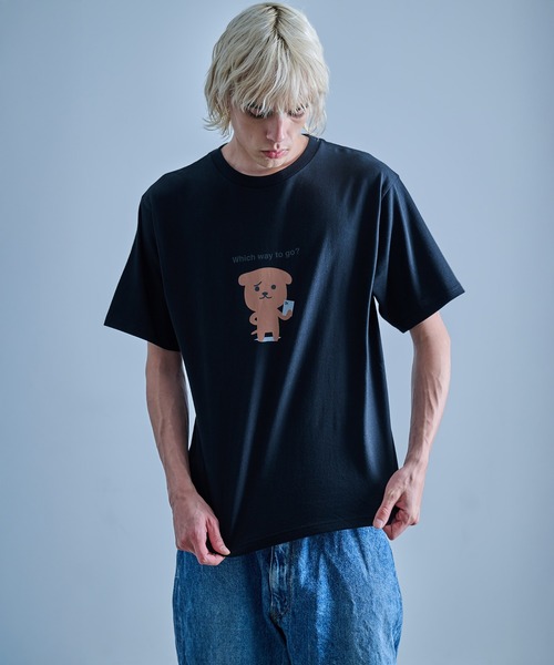 FRUIT OF THE LOOM(フルーツオブザルーム)の「Which way to go? Tシャツ(Tシャツ/カットソー・メンズ・ホワイト/ブラック/ネイビー・XL/L/M)」の18枚目の写真