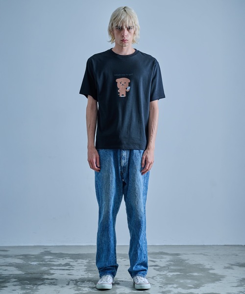 FRUIT OF THE LOOM(フルーツオブザルーム)の「Which way to go? Tシャツ(Tシャツ/カットソー・メンズ・ホワイト/ブラック/ネイビー・XL/L/M)」の21枚目の写真