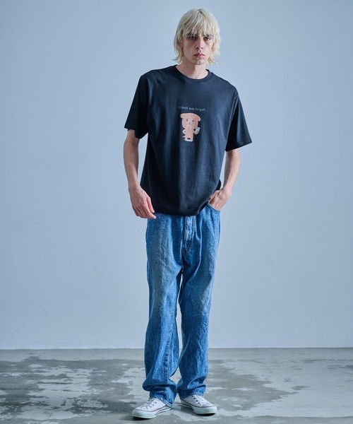 FRUIT OF THE LOOM(フルーツオブザルーム)の「Which way to go? Tシャツ(Tシャツ/カットソー・メンズ・ホワイト/ブラック/ネイビー・XL/L/M)」の22枚目の写真