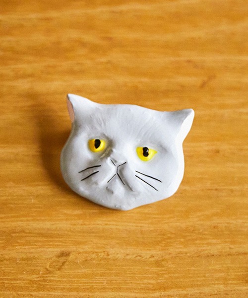 studio CLIP（スタディオクリップ）の「猫フェイスブローチ[CAT BY CLIP]（ブローチ/コサージュ・レディース・その他1/その他2/その他3/その他4・FREE）」の3枚目の写真