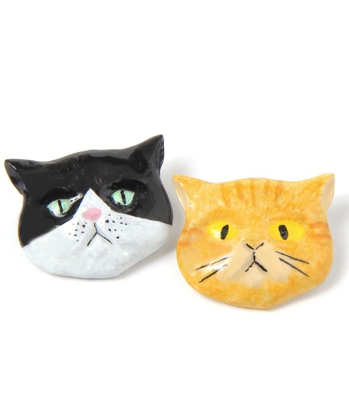 studio CLIP（スタディオクリップ）の「猫フェイスブローチ[CAT BY CLIP]（ブローチ/コサージュ・レディース・その他1/その他2/その他3/その他4・FREE）」の5枚目の写真