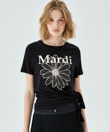 SIDE SLIT TSHIRT FLOWERMARDI / サイド スリット Tシャツ フラワーマルディ