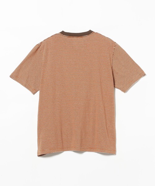 BEAMS PLUS（ビームスプラス）の「Pocket Tee Multi Stripe③（Tシャツ/カットソー・メンズ・イエロー/オレンジ/サックスブルー・SMALL/XX-LARGE/X-LARGE/LARGE/MEDIUM）」の5枚目の写真