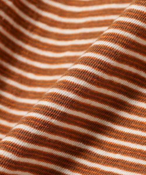 BEAMS PLUS（ビームスプラス）の「Pocket Tee Multi Stripe③（Tシャツ/カットソー・メンズ・イエロー/オレンジ/サックスブルー・SMALL/XX-LARGE/X-LARGE/LARGE/MEDIUM）」の6枚目の写真