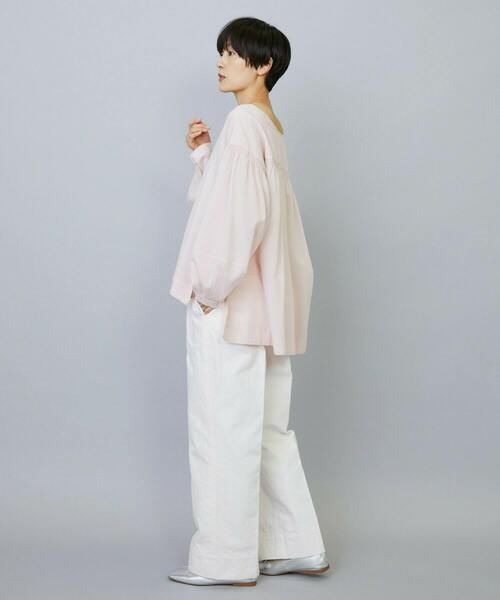 MOGA(モガ)の「硫化コットンセンタープレスパンツ(その他パンツ・レディース・グレー/ピンク・1/3/2)」の14枚目の写真