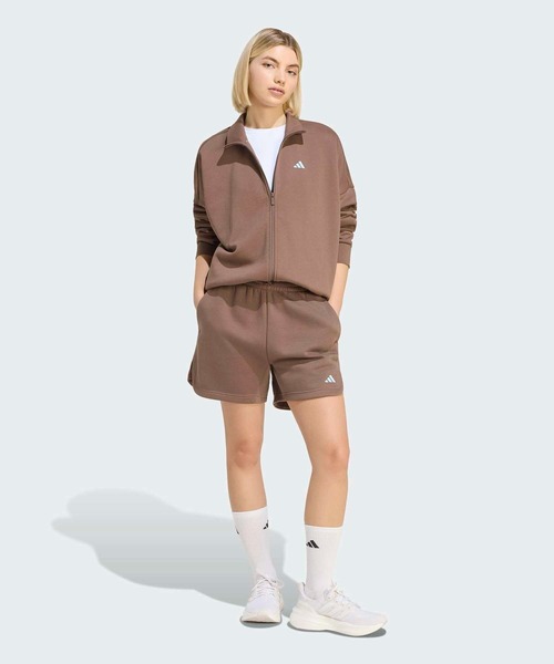 adidas(アディダス)の「スリーストライプス スタジオ フリース ルーズ ショーツ / ハーフパンツ / アディダス adidas(その他パンツ・レディース・ブラウン・XX-LARGE/LARGE/MEDIUM/SMALL/X-LARGE)」の5枚目の写真