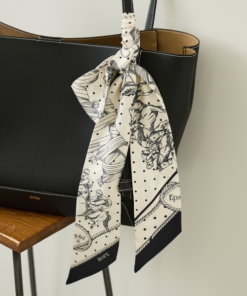 ROPE'(ロペ)の「ROPE'リバイバル シルクタイスカーフ/26AW(バンダナ/スカーフ・レディース・オレンジ/カーキ/オフホワイト・FREE)」の22枚目の写真