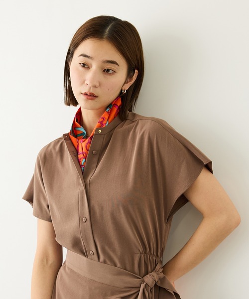 ROPE'(ロペ)の「ROPE'リバイバル シルクタイスカーフ/26AW(バンダナ/スカーフ・レディース・オレンジ/カーキ/オフホワイト・FREE)」の13枚目の写真