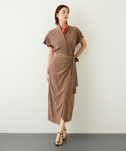 ROPE'(ロペ)の「ROPE'リバイバル シルクタイスカーフ/26AW(バンダナ/スカーフ・レディース・オレンジ/カーキ/オフホワイト・FREE)」の8枚目の写真
