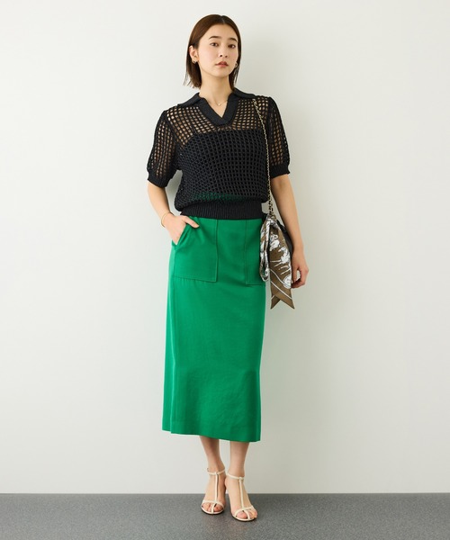 ROPE'(ロペ)の「ROPE'リバイバル シルクタイスカーフ/26AW(バンダナ/スカーフ・レディース・オレンジ/カーキ/オフホワイト・FREE)」の9枚目の写真
