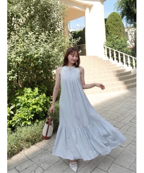 Her lip to(ハーリップトゥー)の「Notting Hill Belted Dress(ワンピース・レディース・スカイブルー/ローズ/レモンイエロー・S/M)」の13枚目の写真