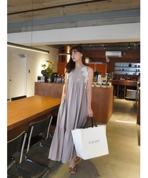 Her lip to(ハーリップトゥー)の「Notting Hill Belted Dress(ワンピース・レディース・スカイブルー/ローズ/レモンイエロー・S/M)」の22枚目の写真