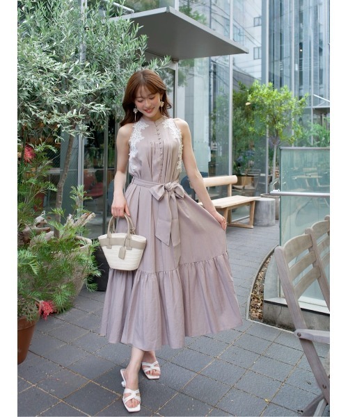 Her lip to(ハーリップトゥー)の「Notting Hill Belted Dress(ワンピース・レディース・スカイブルー/ローズ/レモンイエロー・S/M)」の20枚目の写真