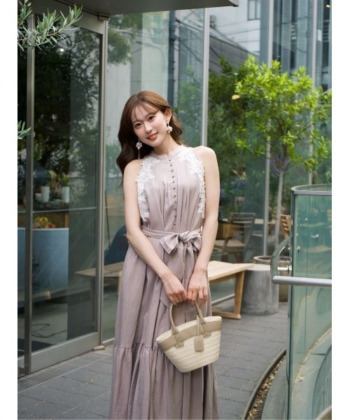 Her lip to(ハーリップトゥー)の「Notting Hill Belted Dress(ワンピース・レディース・スカイブルー/ローズ/レモンイエロー・S/M)」の18枚目の写真