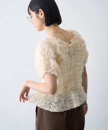 CIAOPANIC TYPY | ∴クシュクシュチュールボリュームスリーブトップス(シャツ/ブラウス)