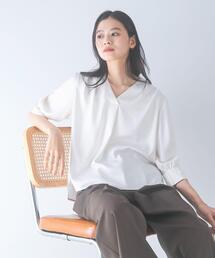 URBAN RESEARCH ROSSO WOMEN | シルキーツイルVネックブラウス(シャツ/ブラウス)