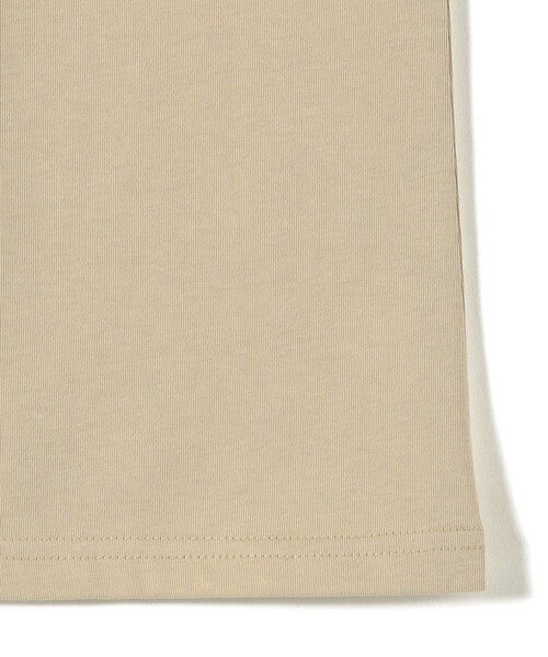 SHIPS Colors（シップス カラーズ）の「SHIPS Colors:〈接触冷感・UVカット・洗濯機可能〉フレンチスリーブ SOLENNE ロゴ TEE◇（Tシャツ/カットソー・レディース・ベージュ/ブラウン/オフホワイト・ONE SIZE）」の9枚目の写真